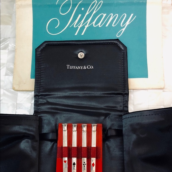 ⭐️💲SOLD💲⭐️ Vintage TIFFANY & Co Germany Sterling Silver bridge Pencils SET - Picture 5 of 13
